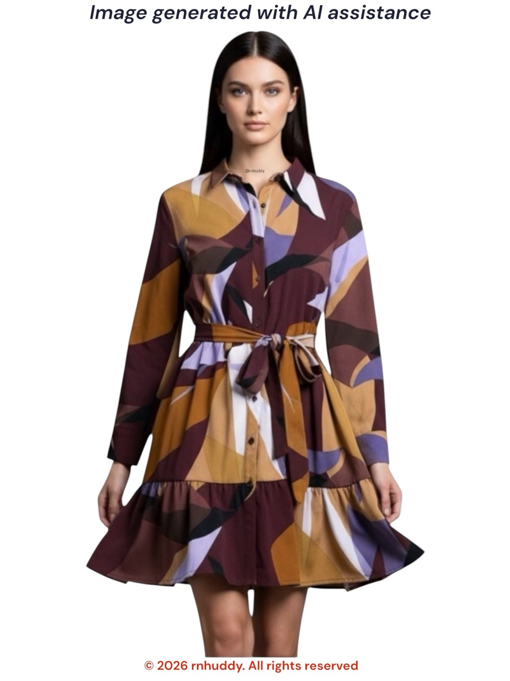 NWT Nine West XXL ruffle hem dolman sleeve 1/2 shirt dress